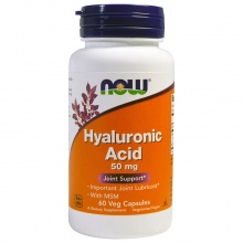   NOW Hyaluronic Acid 50 mg + MSM 60 