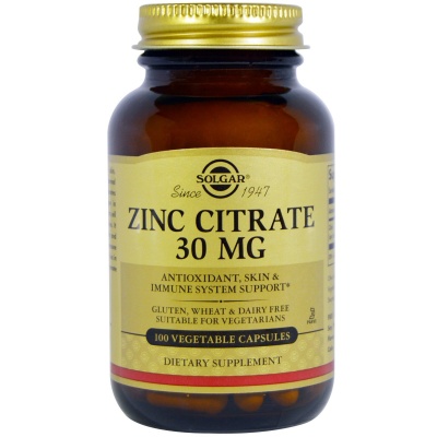  Solgar ZINC CITRATE 30  100 